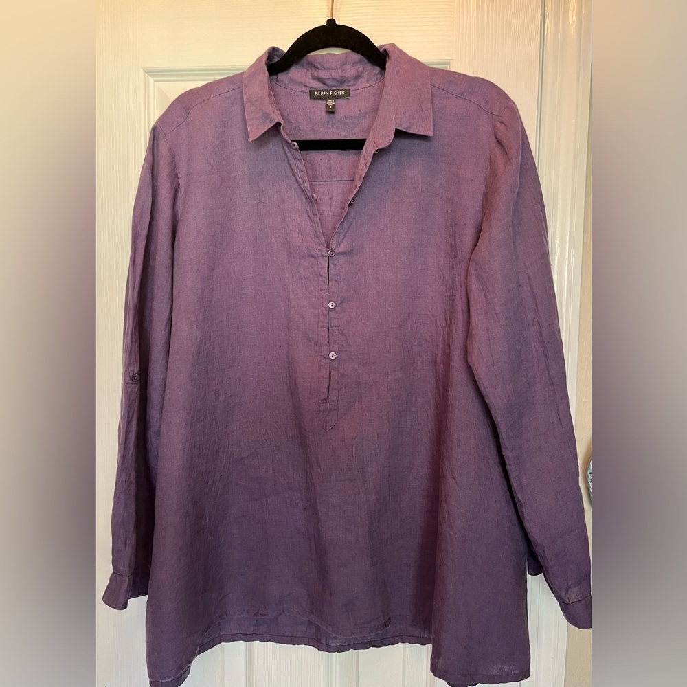 Eileen Fisher Irish Linen tunic top